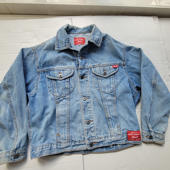 Vintage 90s benetton denim jean jacket women's small - Picture 2 of 10